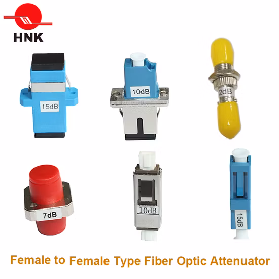 Sc PC APC オス - メス固定光ファイバー減衰器